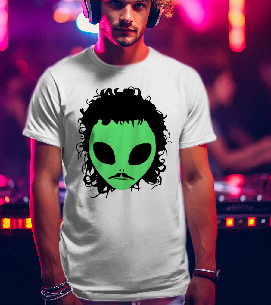 Kurtis Conner Eh Alien Green Face Black Hair T-Shirt