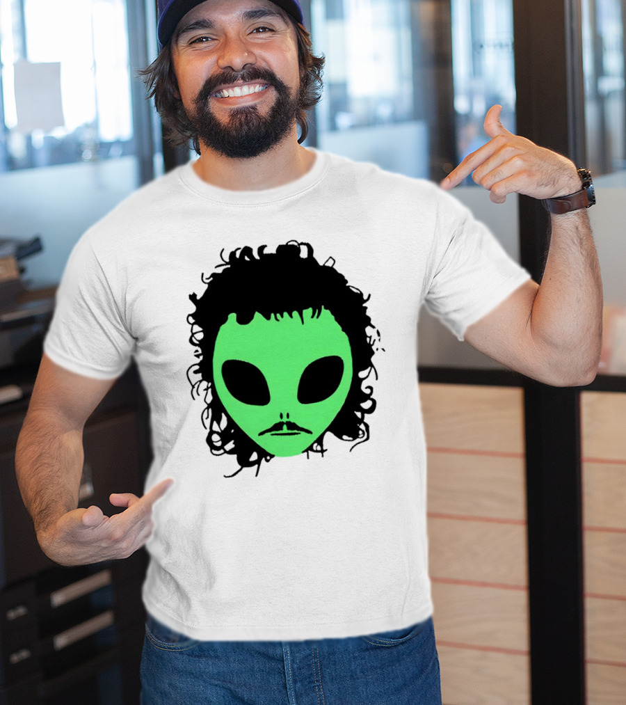 Kurtis Conner Eh Alien Green Face Black Hair T-Shirt