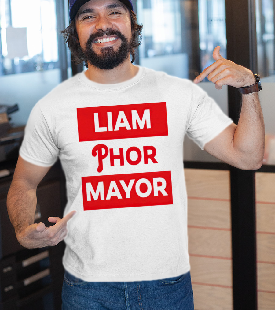 LIAM PHOR MAYOR Philadelphia Phillies T-Shirt