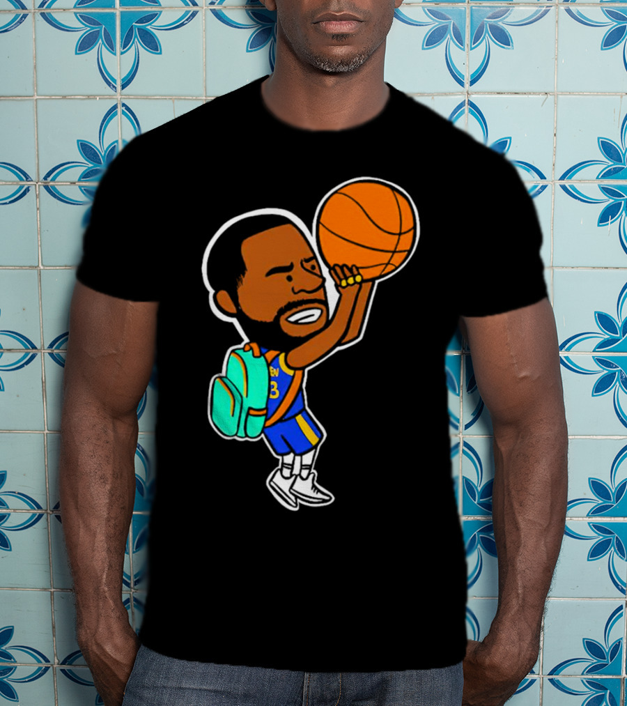 Dray Backpack Basketball Player Cartoon T-Shirt