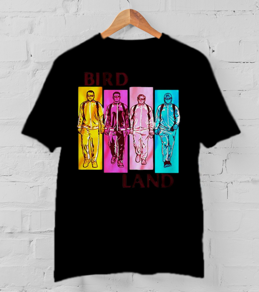 Baltimore Birdland Power Rangers Walking In Vibrant Colors T-Shirt