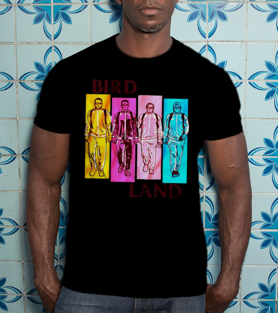 Baltimore Birdland Power Rangers Walking In Vibrant Colors T-Shirt