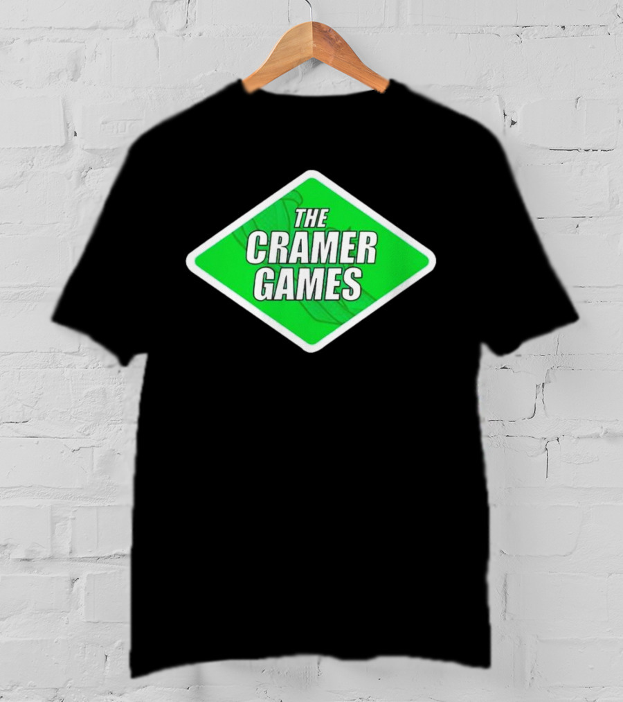 The Cramer Games Green Diamond Logo With Roller Coaster Element T-Shirt