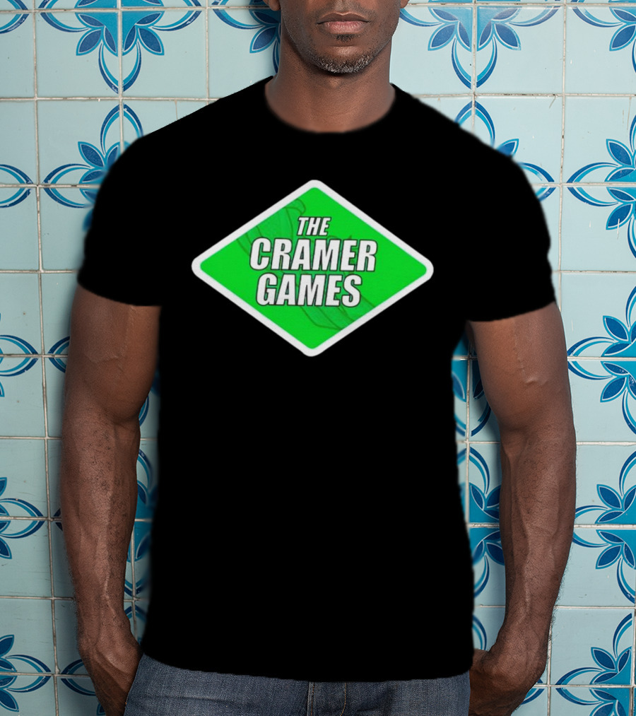The Cramer Games Green Diamond Logo With Roller Coaster Element T-Shirt