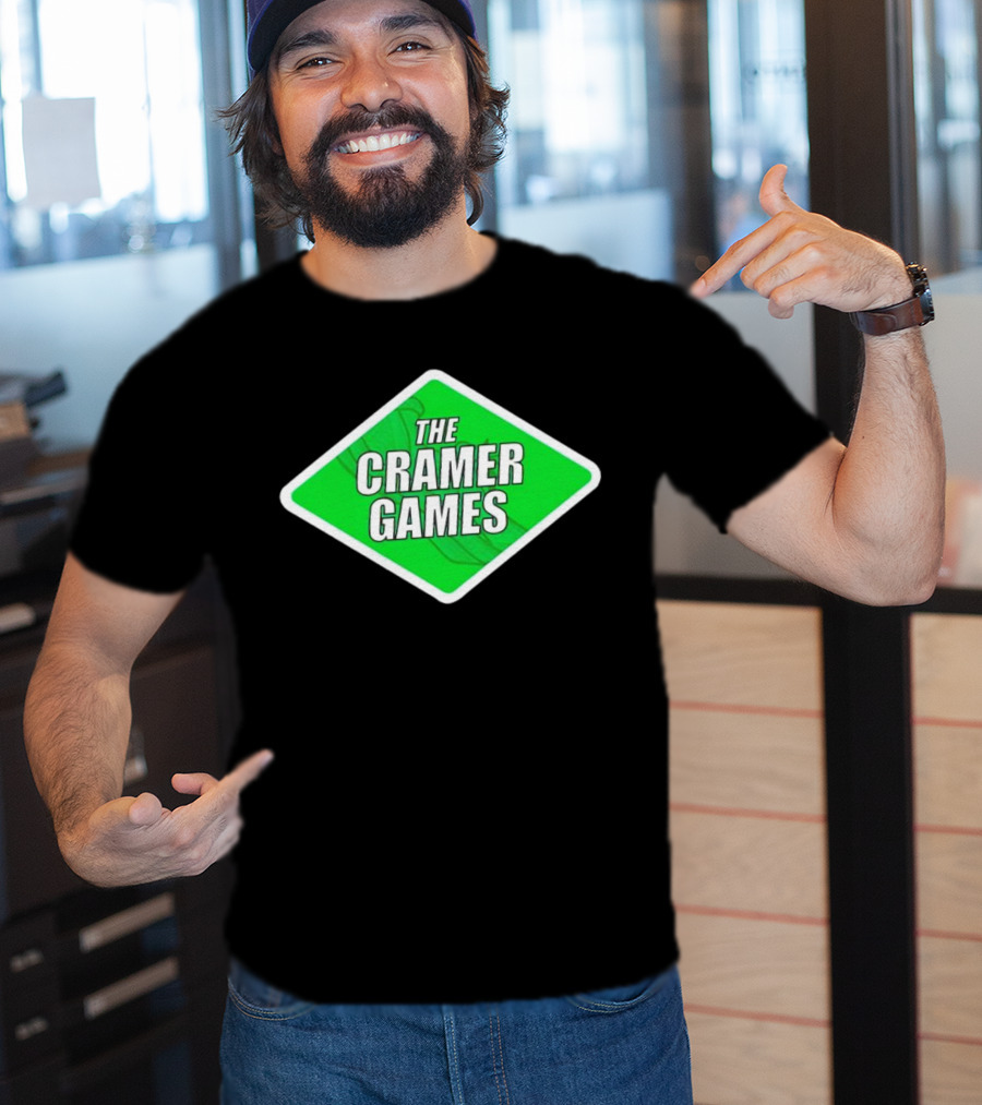 The Cramer Games Green Diamond Logo With Roller Coaster Element T-Shirt