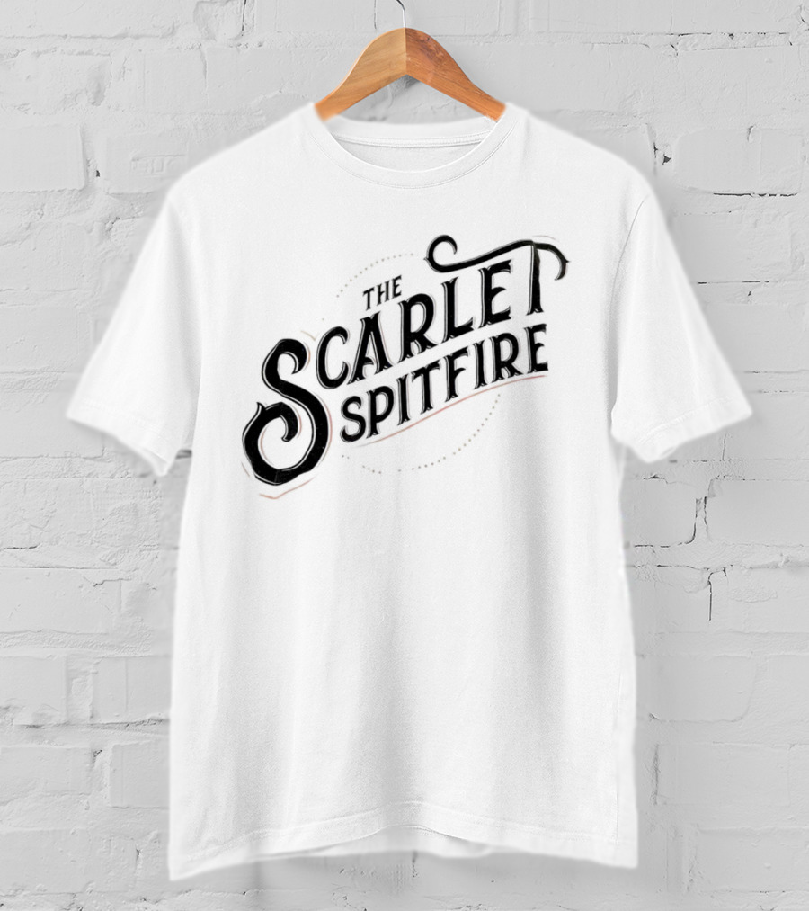 The Scarlet Spitfire Bold Vintage Typography T-Shirt