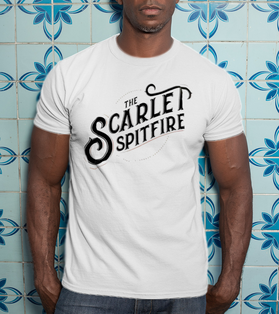 The Scarlet Spitfire Bold Vintage Typography T-Shirt