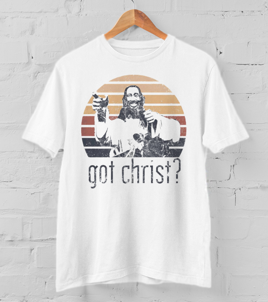 Got Christ Vintage Retro Sunset T-Shirt
