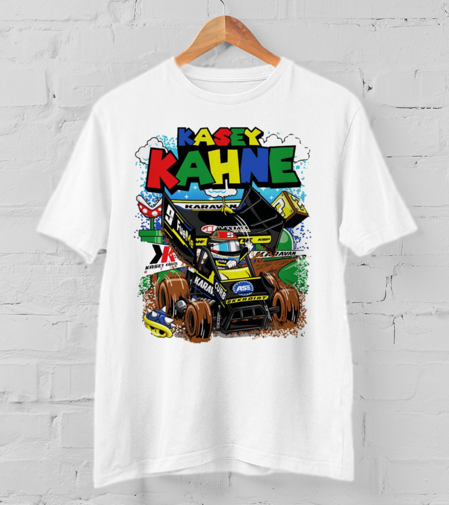 Kasey Kahne KKR Dirt Karavan Curb Racing Cartoon Fuel Me T-Shirt