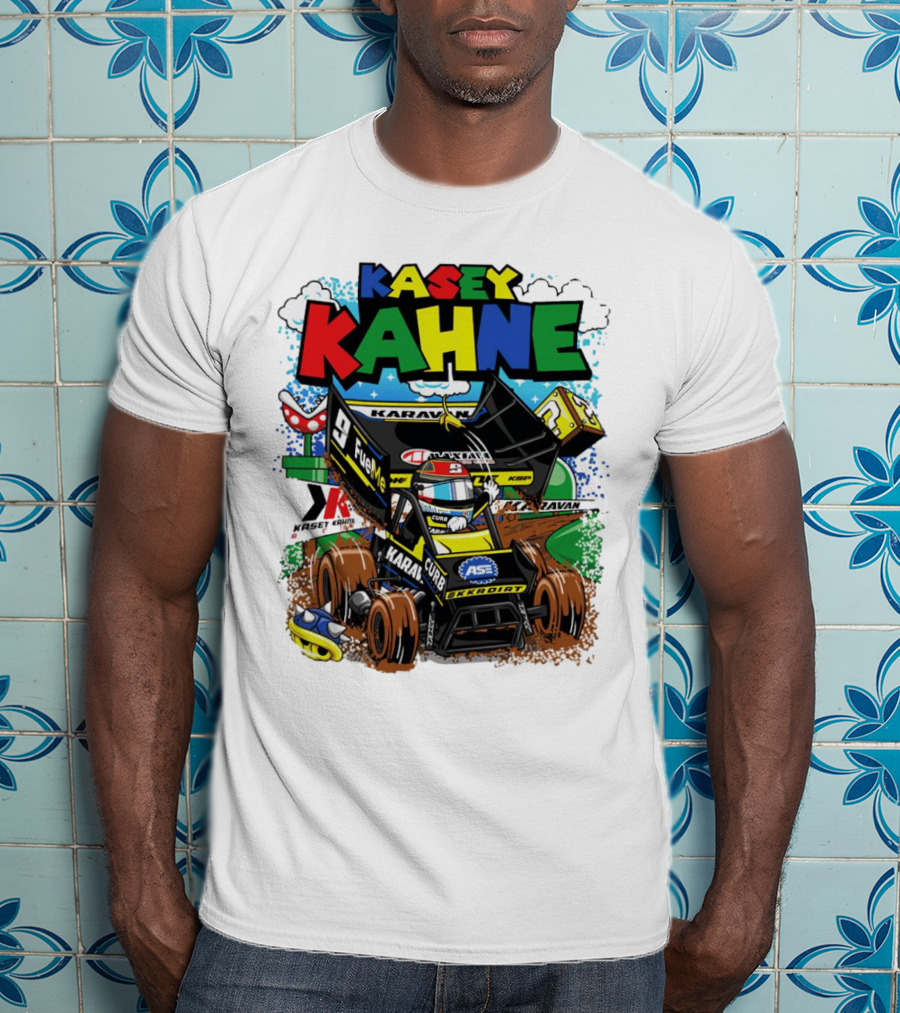 Kasey Kahne KKR Dirt Karavan Curb Racing Cartoon Fuel Me T-Shirt