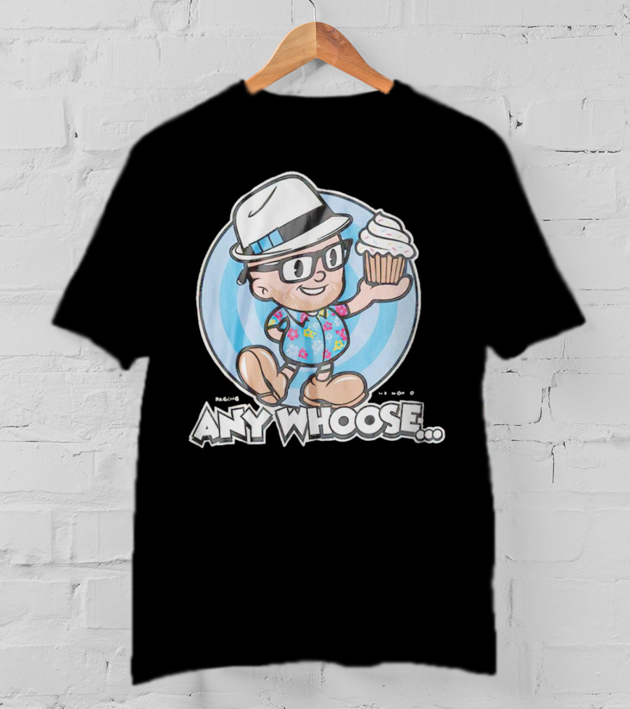 Paging Mr Morrow Any Whoose Cupcake Quirky Cartoon T-Shirt