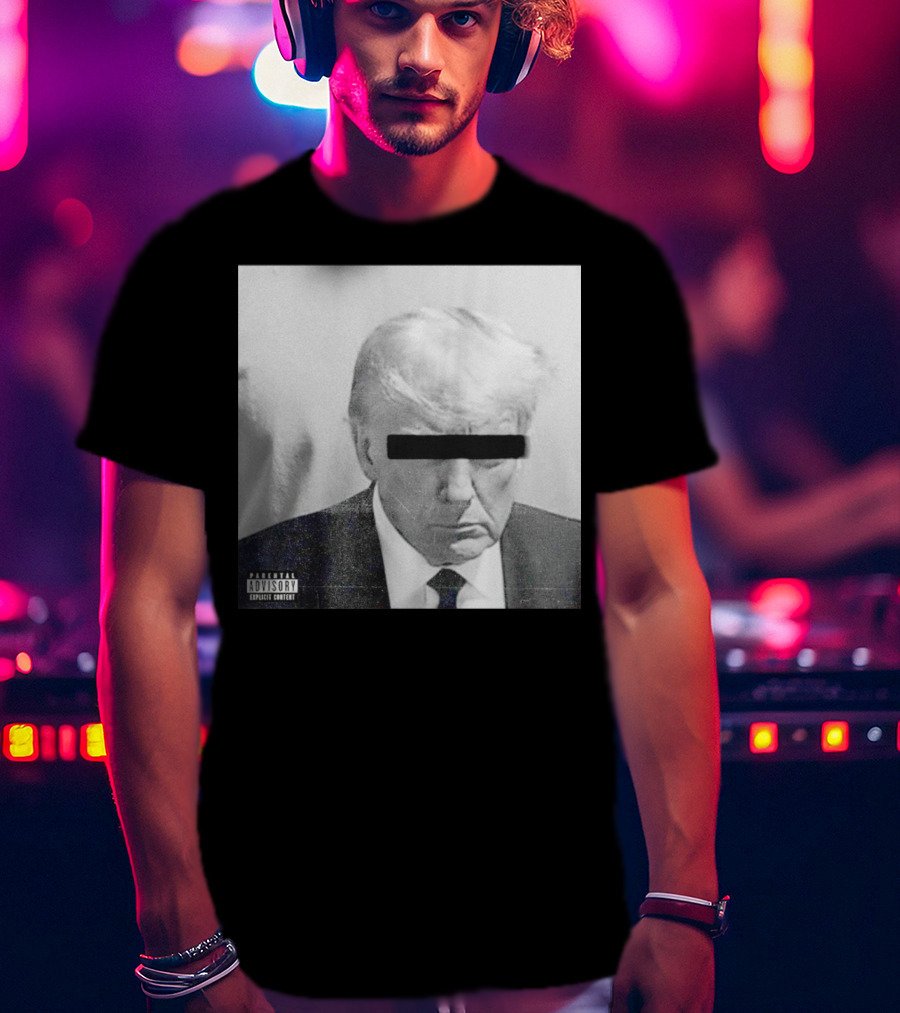 Parental Advisory Explicit Content Black Bar Over Eyes T-Shirt