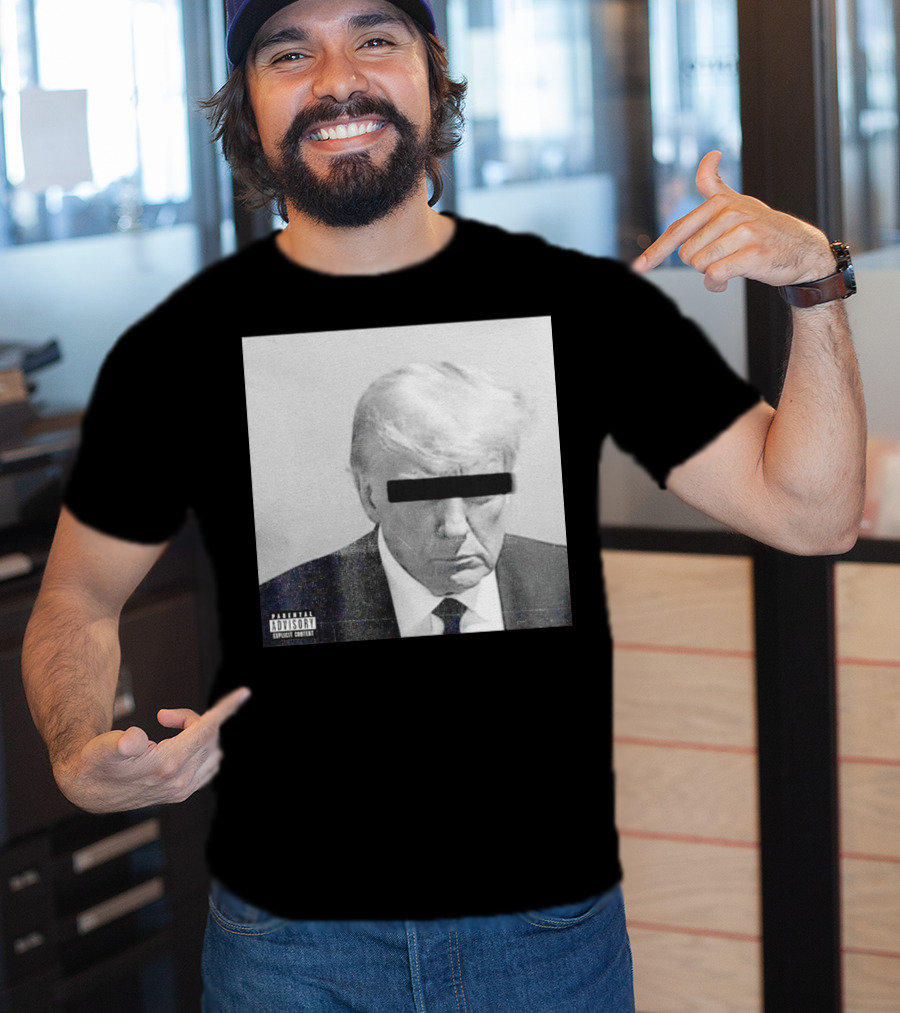 Parental Advisory Explicit Content Black Bar Over Eyes T-Shirt