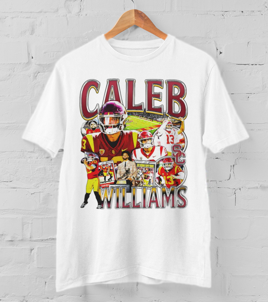 Caleb Williams USC Trojans Football Collage With SC T-Shirt