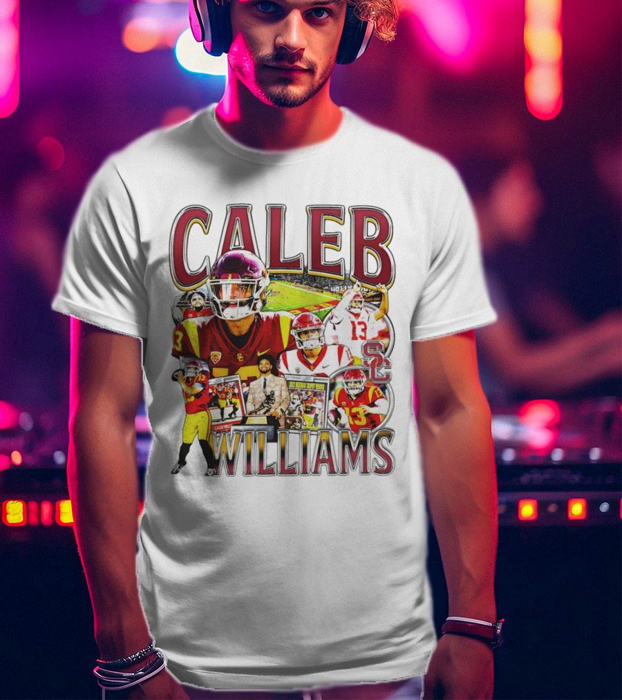 Caleb Williams USC Trojans Football Collage With SC T-Shirt