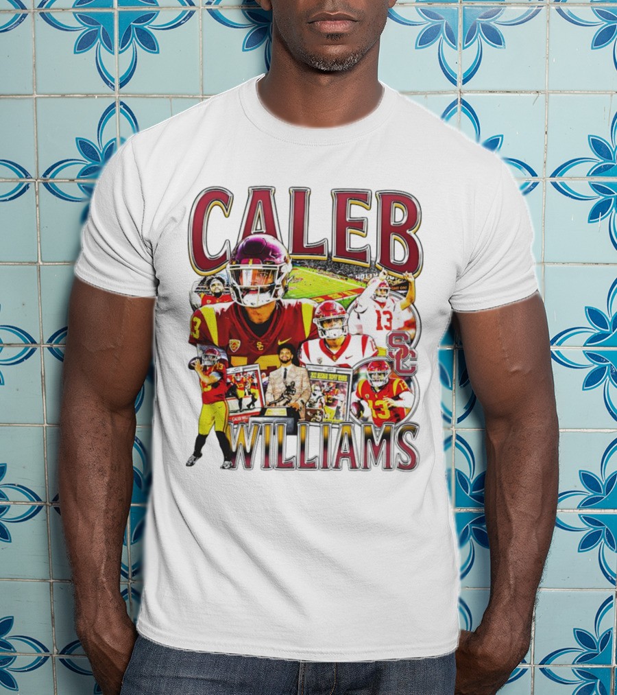 Caleb Williams USC Trojans Football Collage With SC T-Shirt