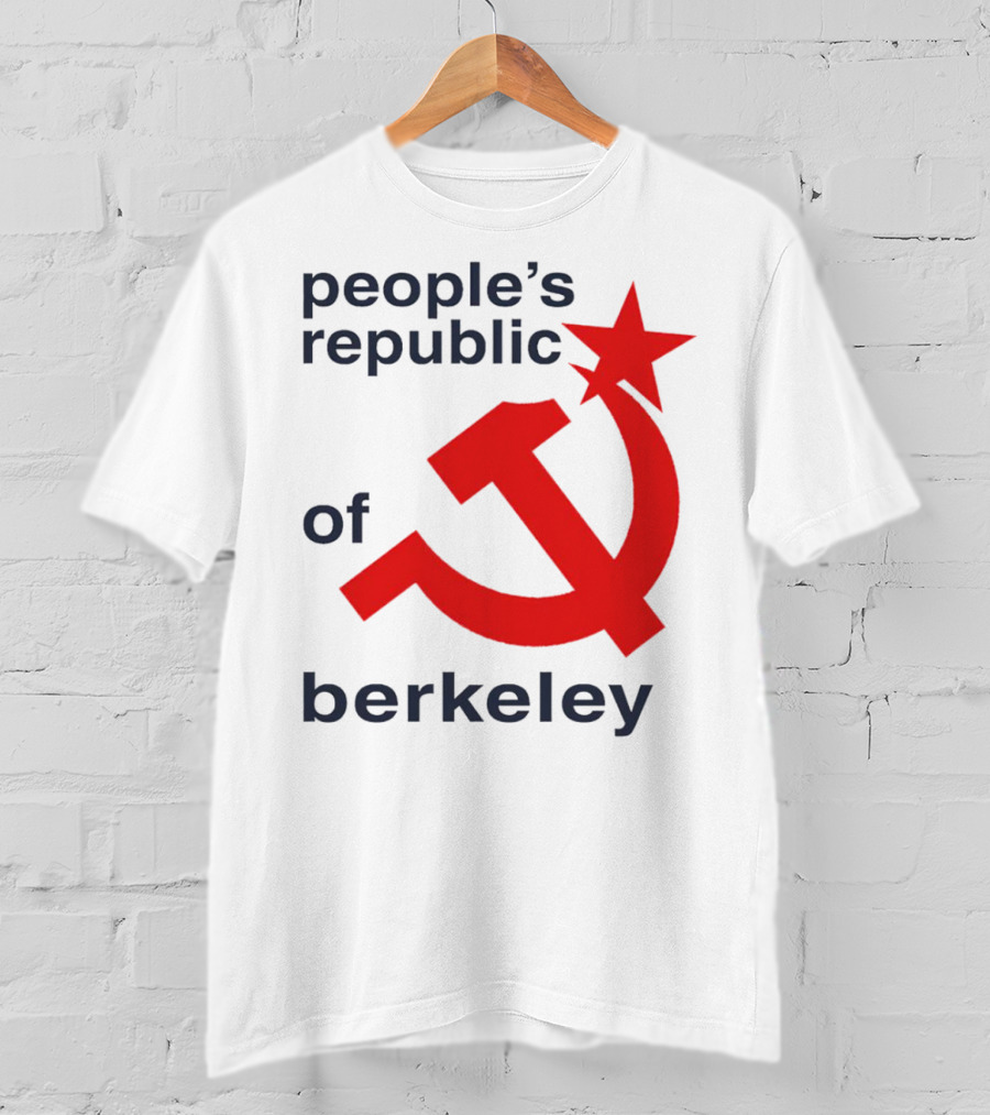 People's Republic Of Berkeley Communist Hammer And Sickle T-Shirt