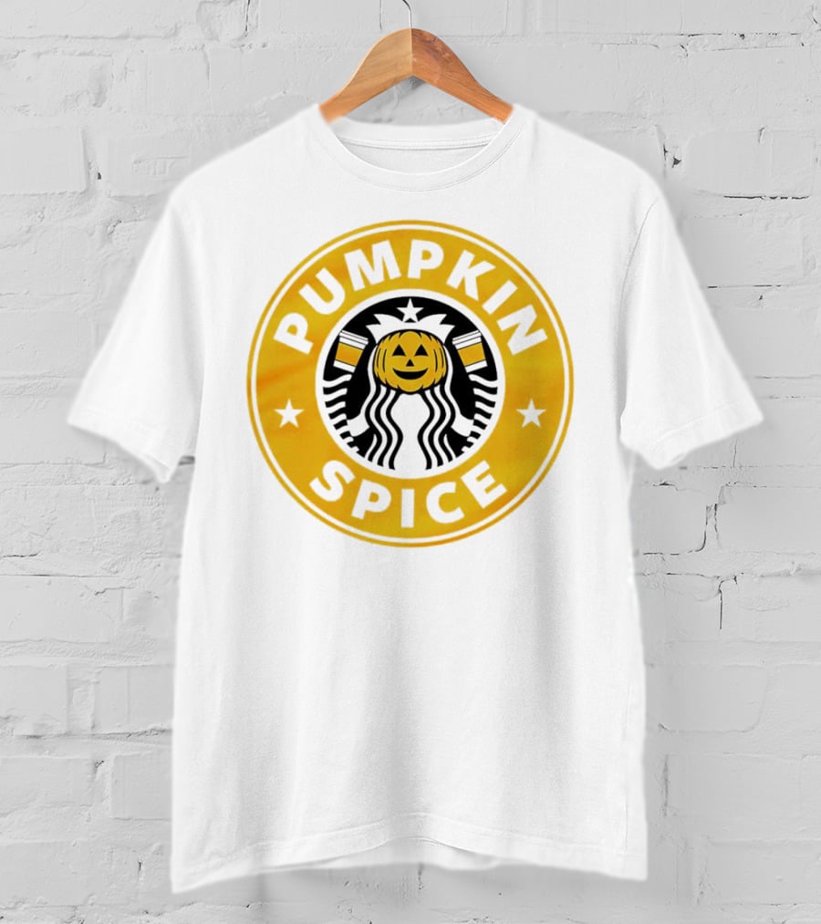 Starbucks Pumpkin Spice Halloween Pumpkinhead T-Shirt