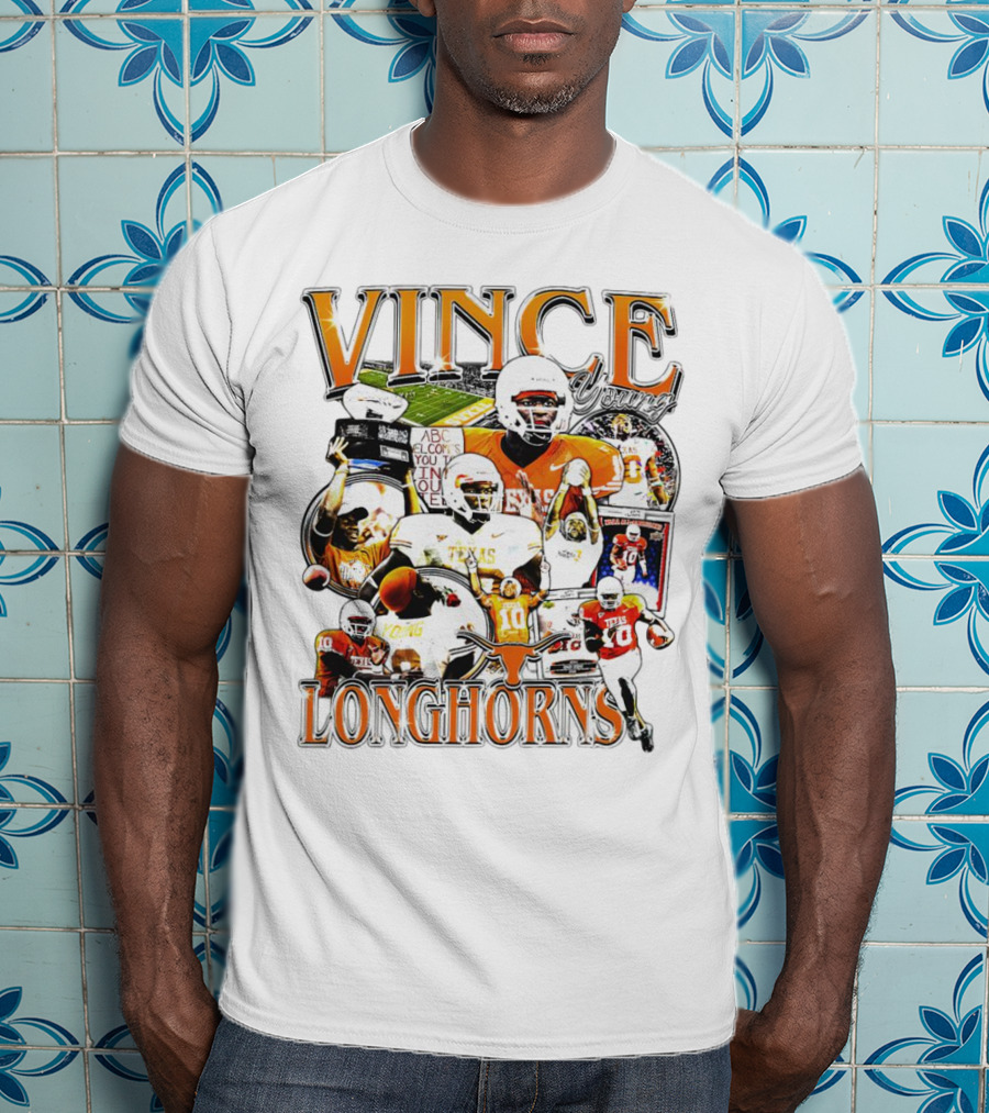 Vince Young Texas Longhorns Football Legends T-Shirt