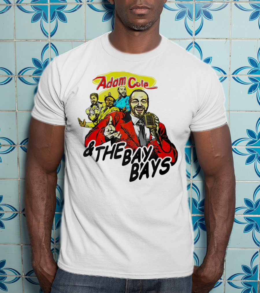 Adam Cole And The Bay Bays Retro Singers Comic T-Shirt