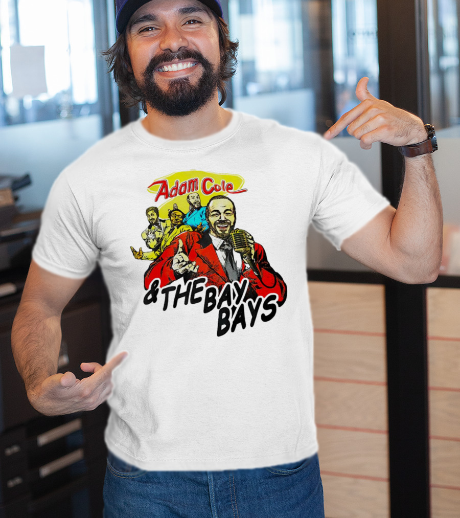 Adam Cole And The Bay Bays Retro Singers Comic T-Shirt