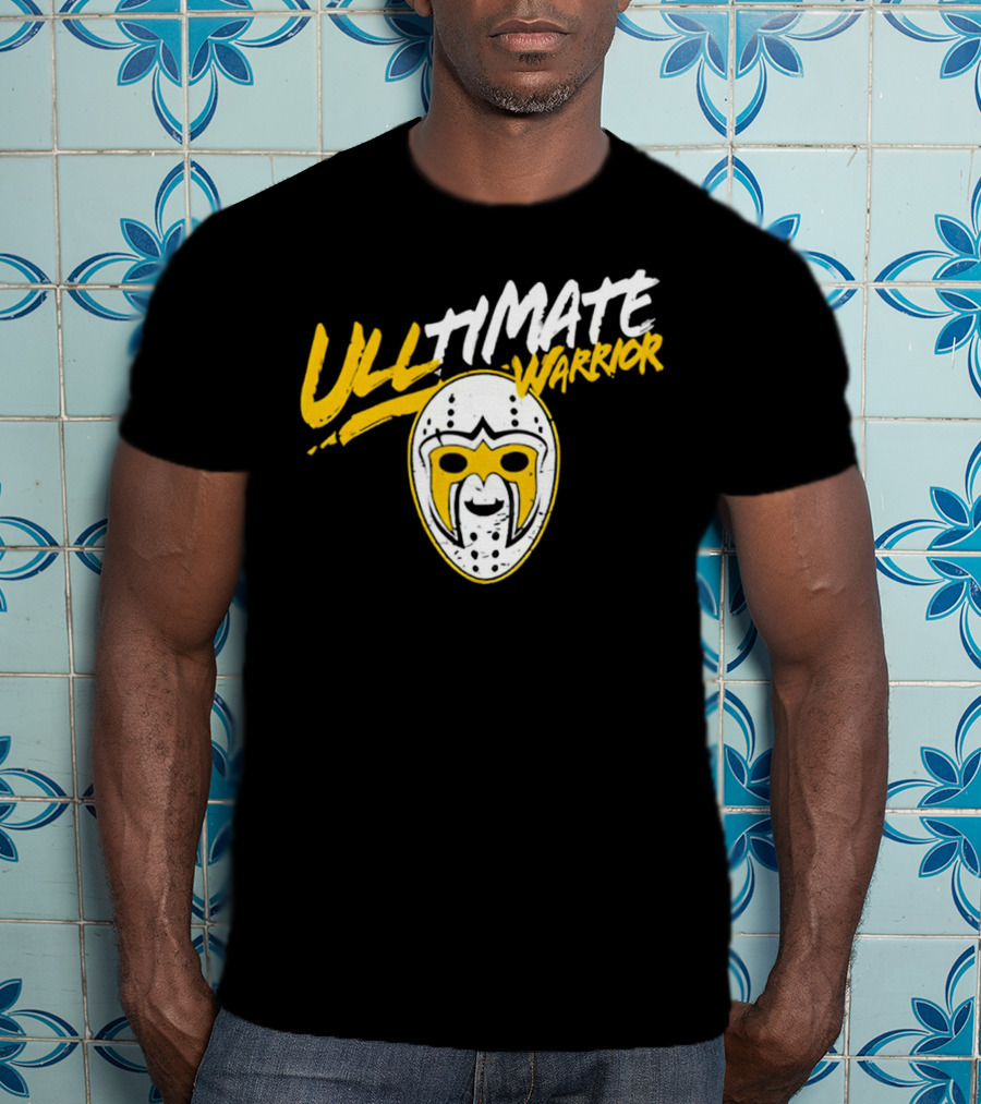 Boston Bruins Linus Ullmark Ultimate Warrior Mask T-Shirt
