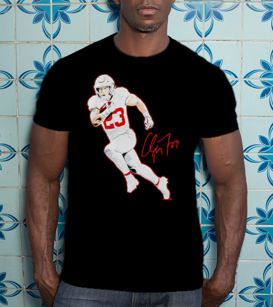 Christian McCaffrey 23 San Francisco 49ers Signature Pose T-Shirt