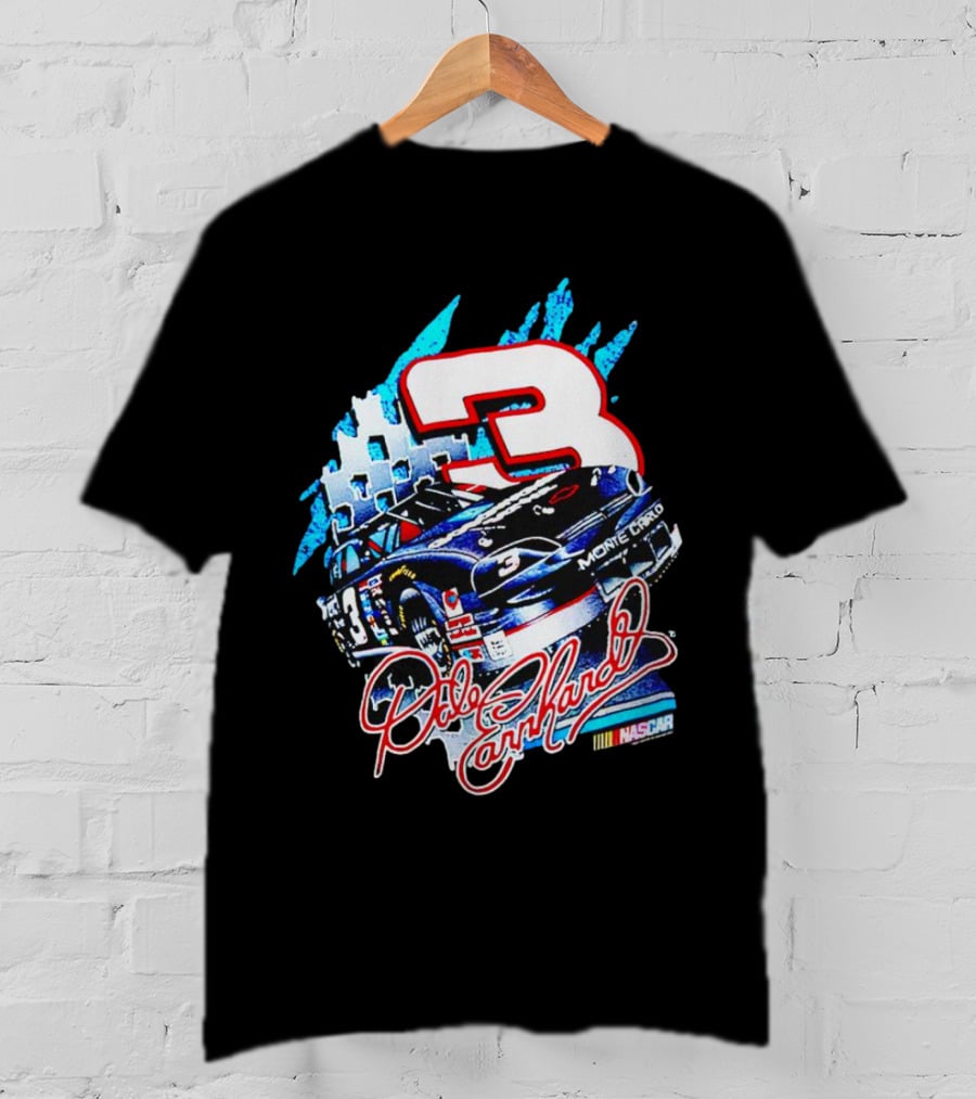 Dale Earnhardt Monte Carlo Nascar 3 Racing Car T-Shirt
