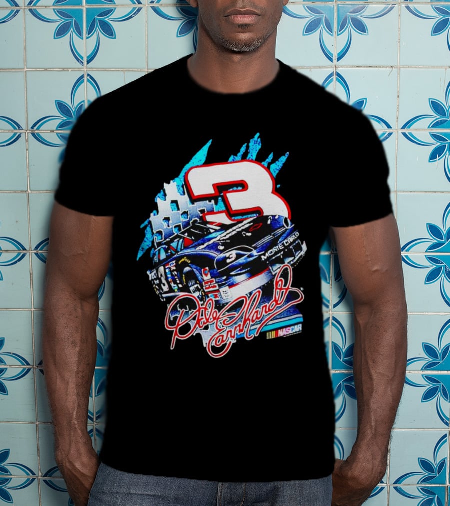 Dale Earnhardt Monte Carlo Nascar 3 Racing Car T-Shirt