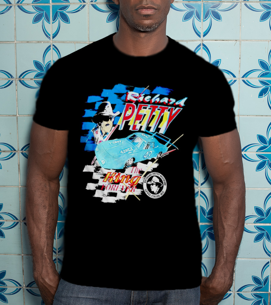 Richard Petty 43 The King Forever NASCAR Racing Legend Level Cross NC T-Shirt