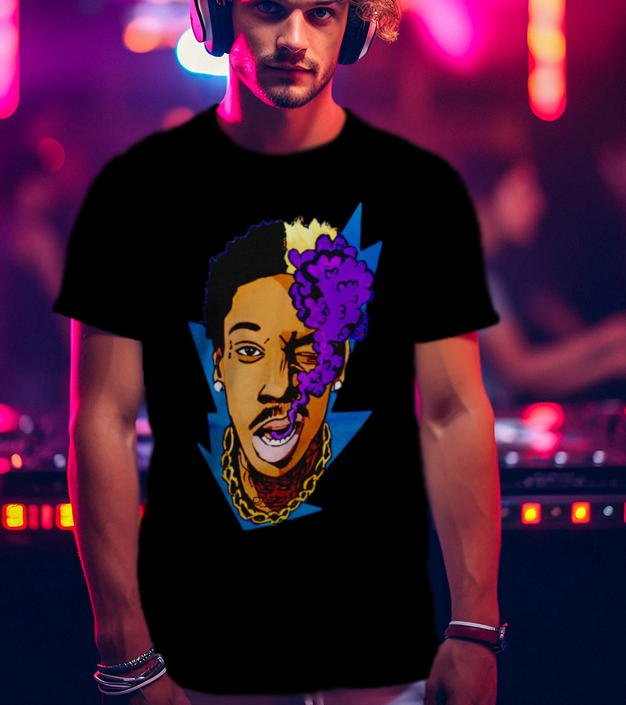 Wiz Khalifa Smoking Purple Cloud T-Shirt