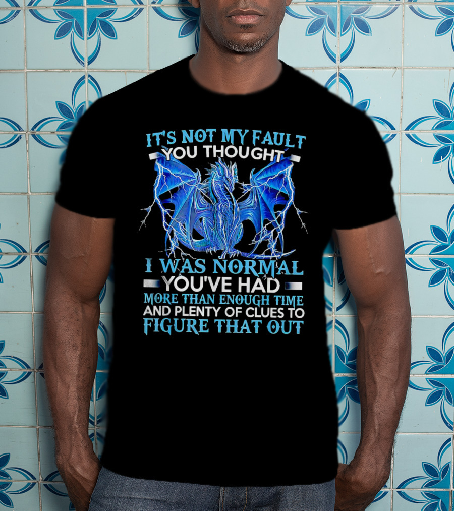It's Not My Fault You Thought I Was Normal You've Had More Than Enough Time And Plenty Of Clues To Figure That Out Dragon T-Shirt