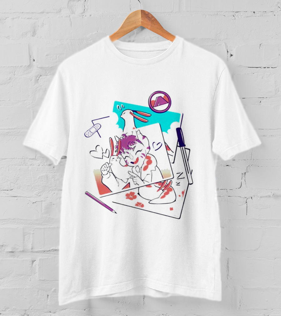 Mango Memories Nostalgic Doodle Animation T-Shirt