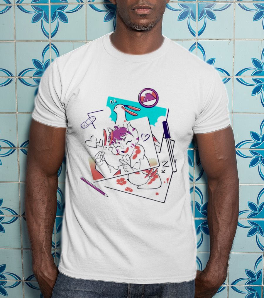 Mango Memories Nostalgic Doodle Animation T-Shirt