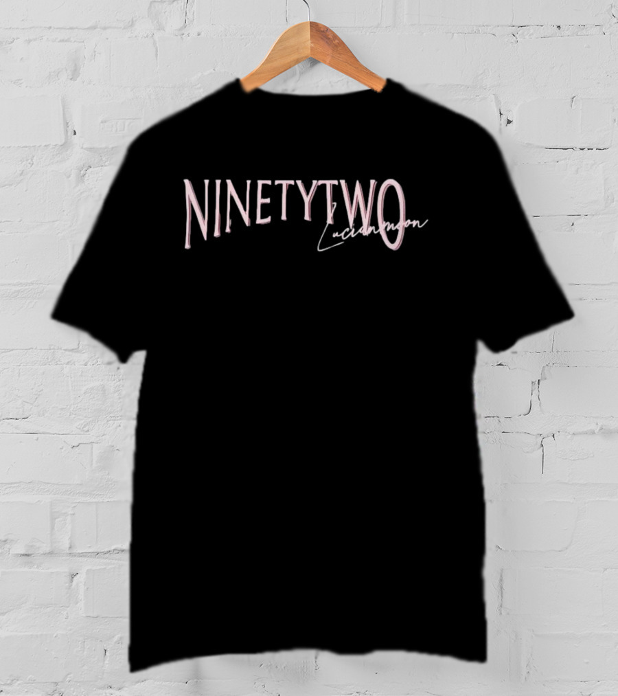 Ninetytwo Lucianmoon Collaboration Text T-Shirt