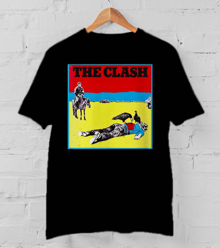 The Clash Give ’Em Enough Rope Album Cover Cowboy And Vulture T-Shirt