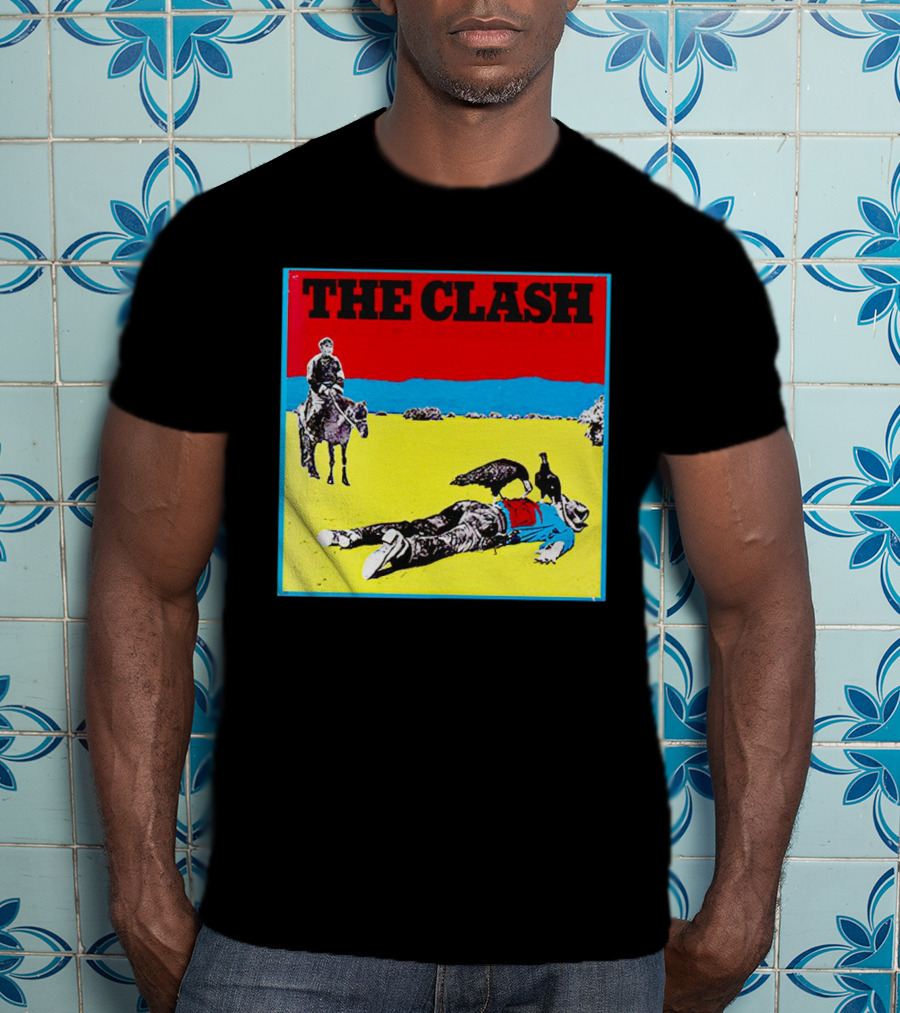 The Clash Give ’Em Enough Rope Album Cover Cowboy And Vulture T-Shirt