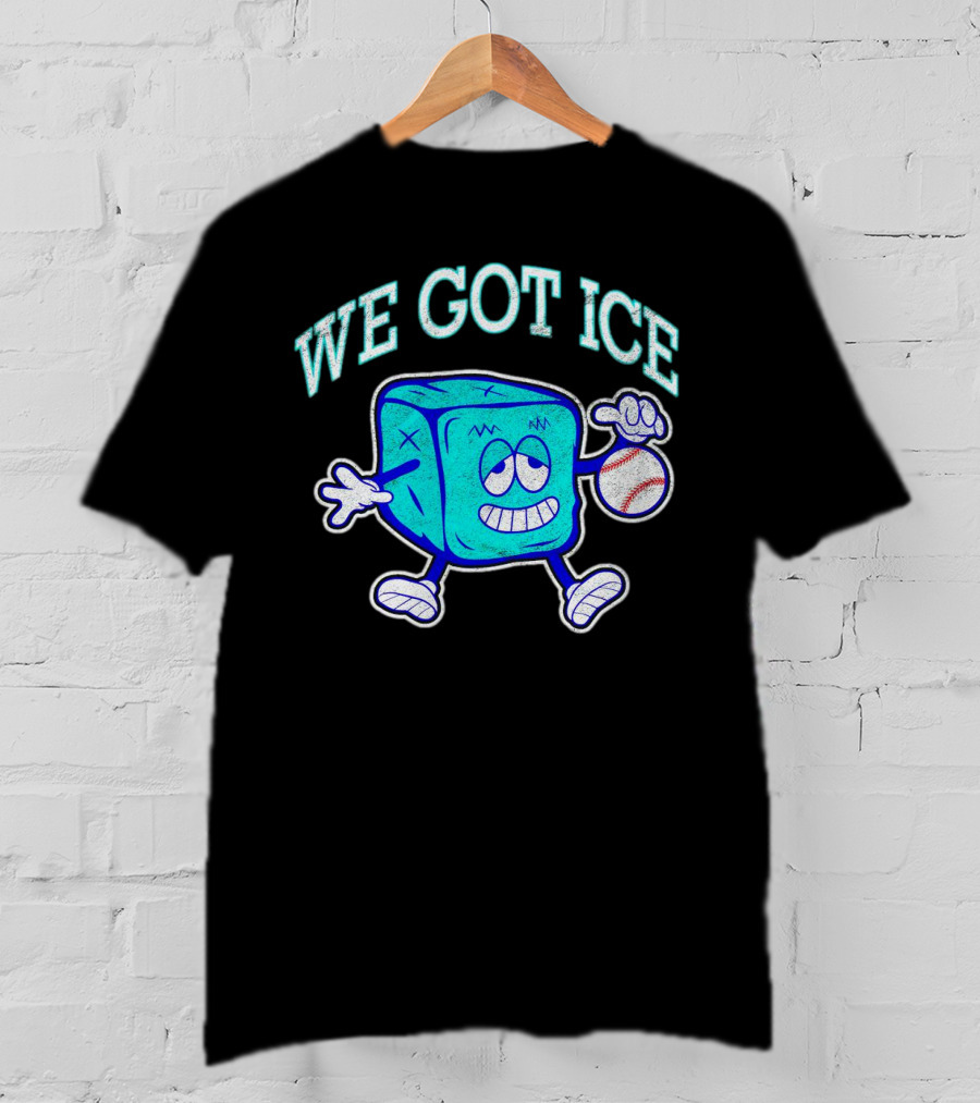 We Got Ice 90s Baseball Mascot T-Shirt