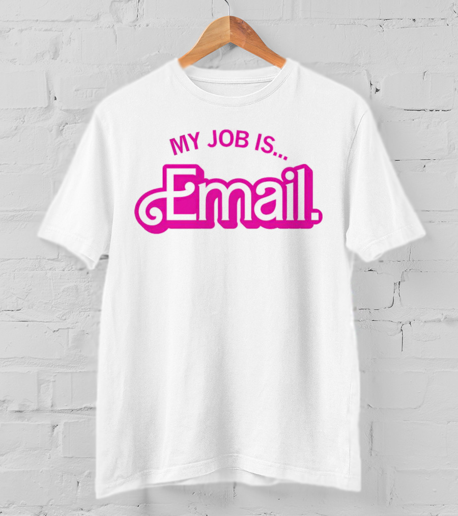 Barbie My Job Is Email Iconic T-Shirt