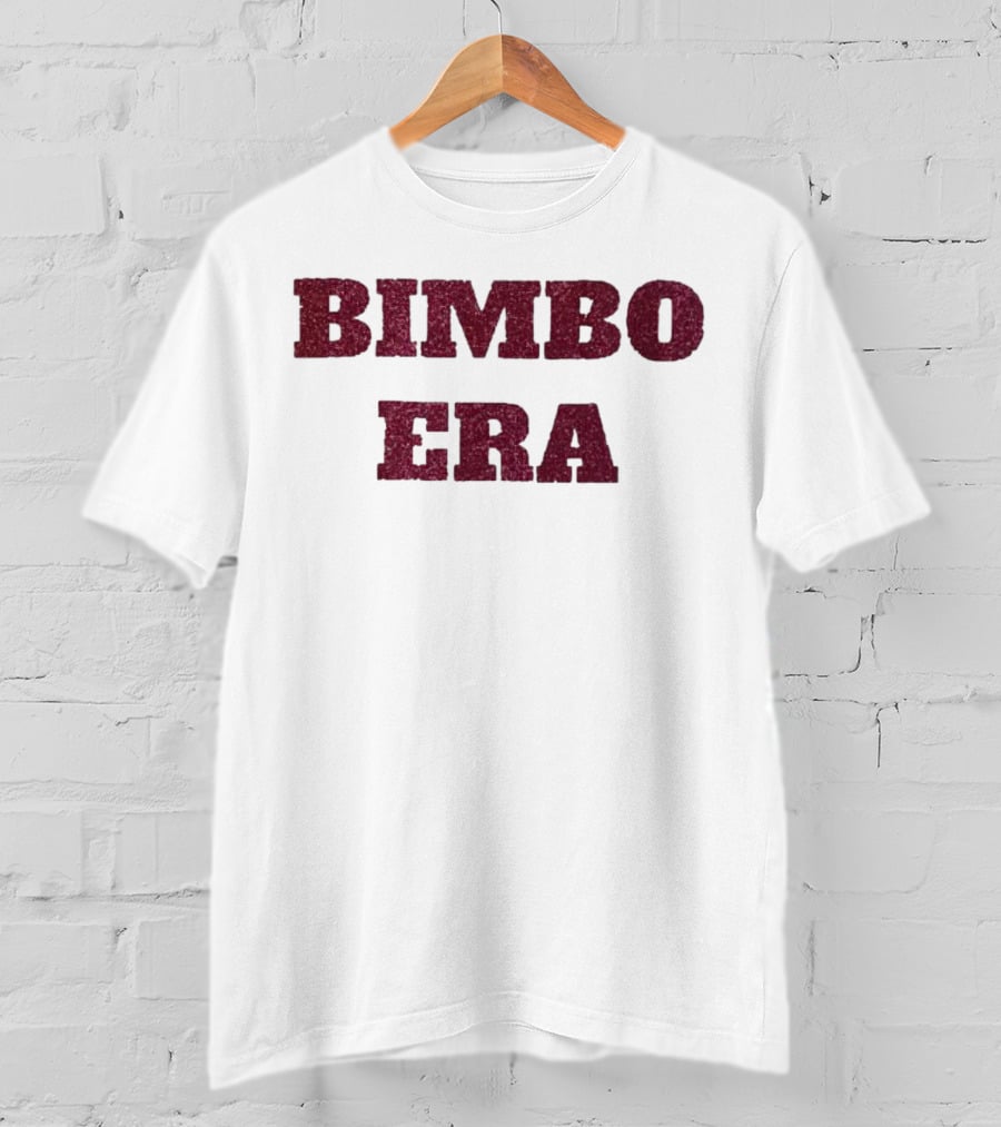 Bimbo Era Sparkle Bold Text Trend T-Shirt