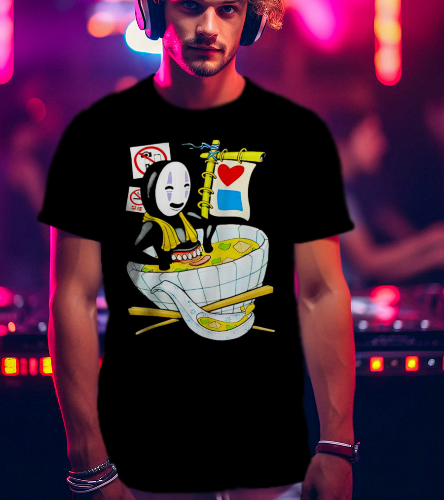 Bluetile Miso Bath No-Face Spirited Away T-Shirt