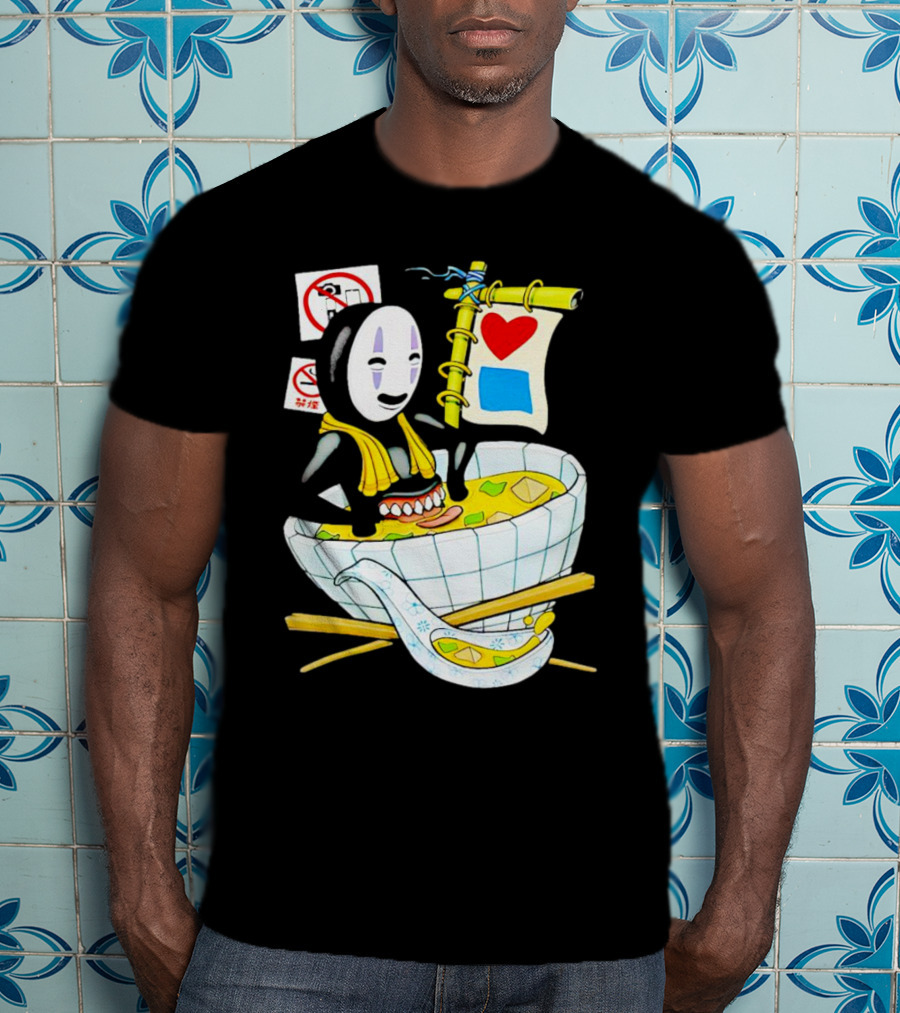 Bluetile Miso Bath No-Face Spirited Away T-Shirt