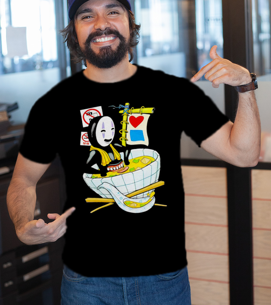 Bluetile Miso Bath No-Face Spirited Away T-Shirt
