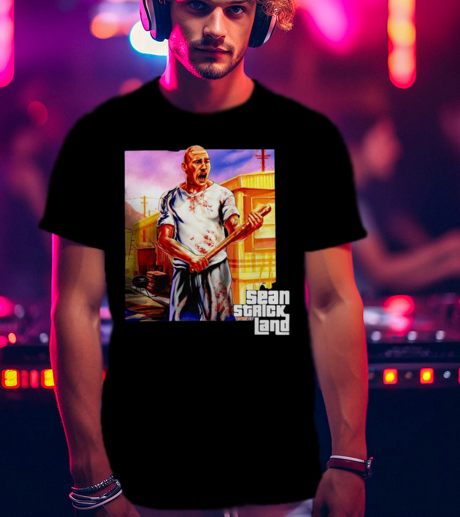 Sean Strickland Full Violence Five Star Bloodied T-Shirt