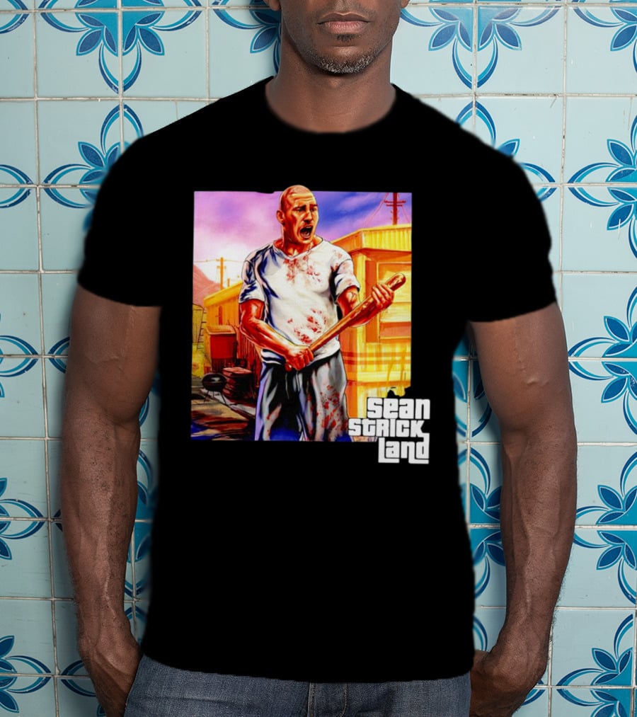 Sean Strickland Full Violence Five Star Bloodied T-Shirt
