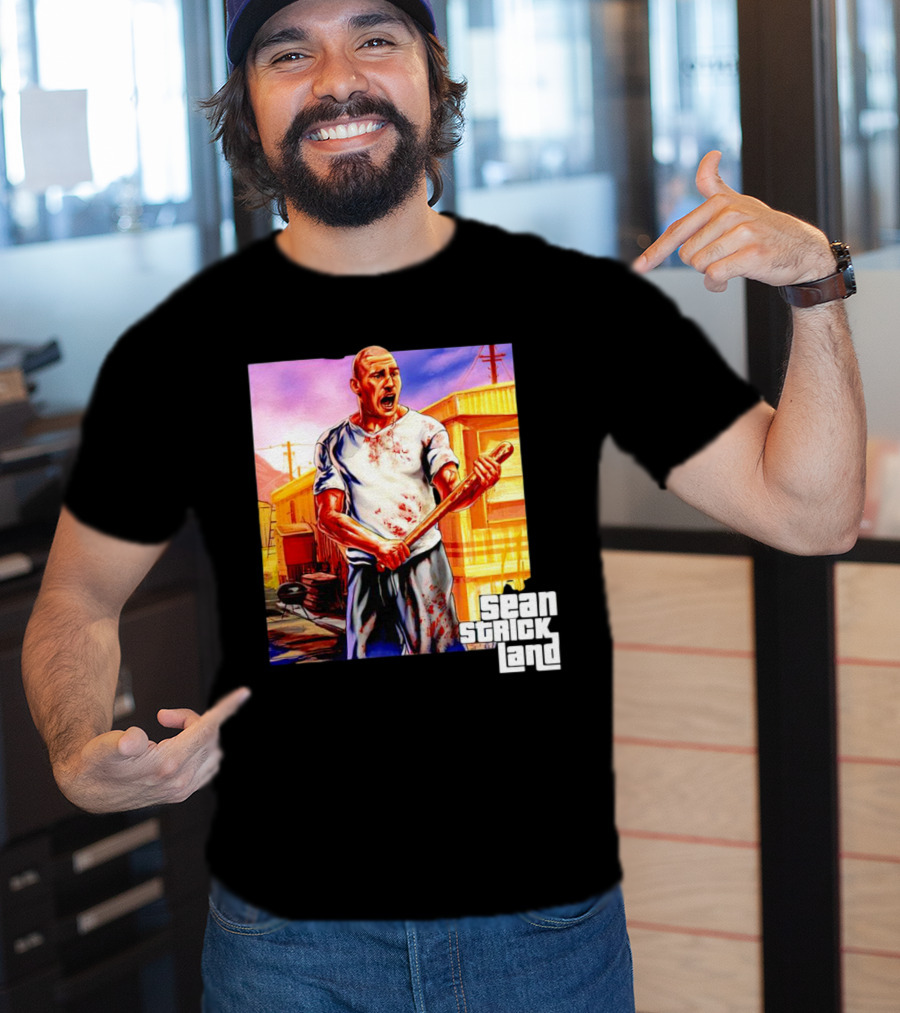 Sean Strickland Full Violence Five Star Bloodied T-Shirt