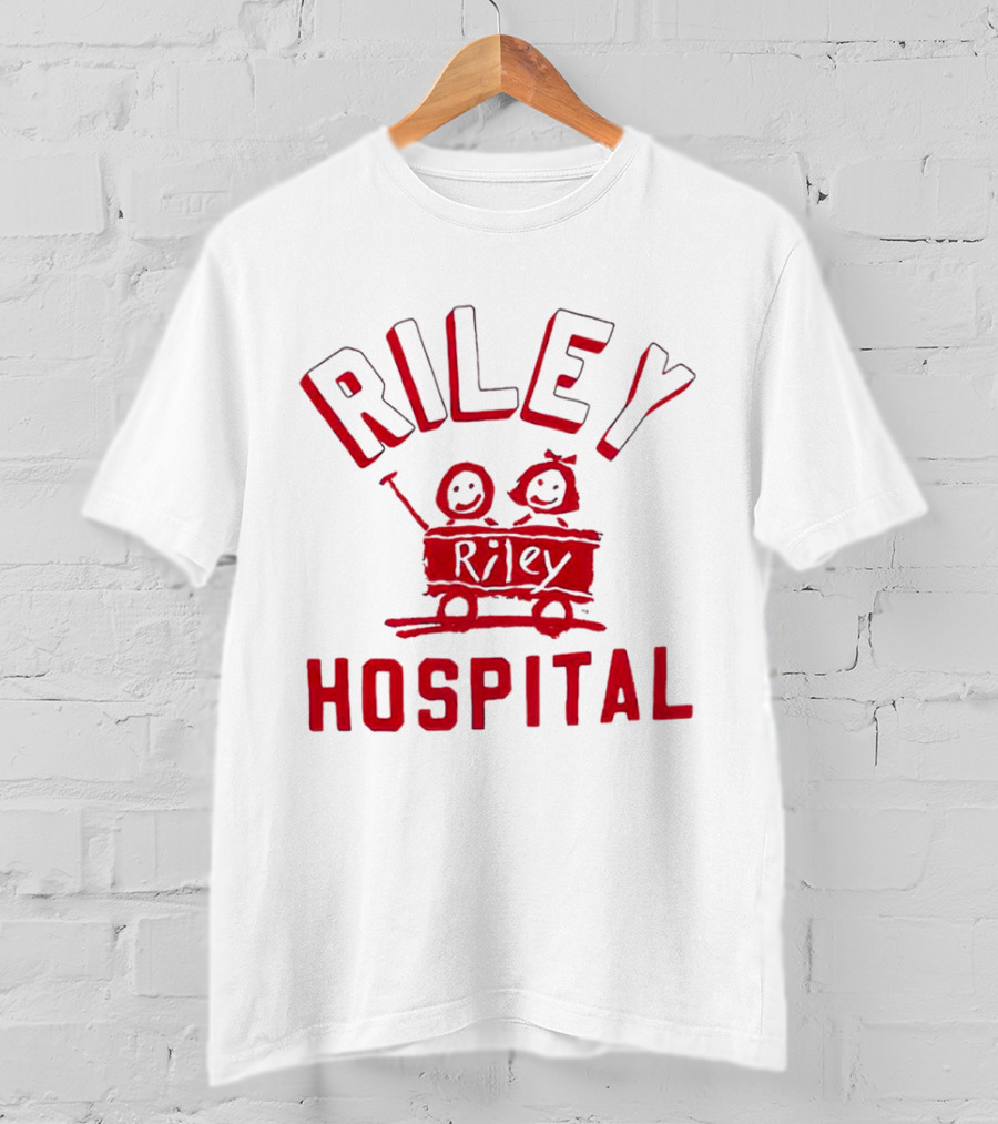 Riley Hospital Wagon Smiley Faces Arch T-Shirt