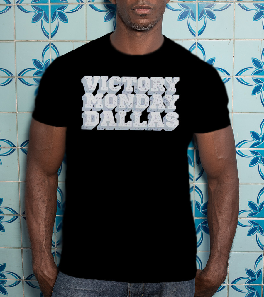 Victory Monday Dallas Celebration Football Win Enthusiasts T-Shirt