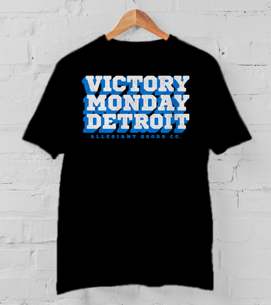 Victory Monday Detroit Allegiant Goods Co T-Shirt