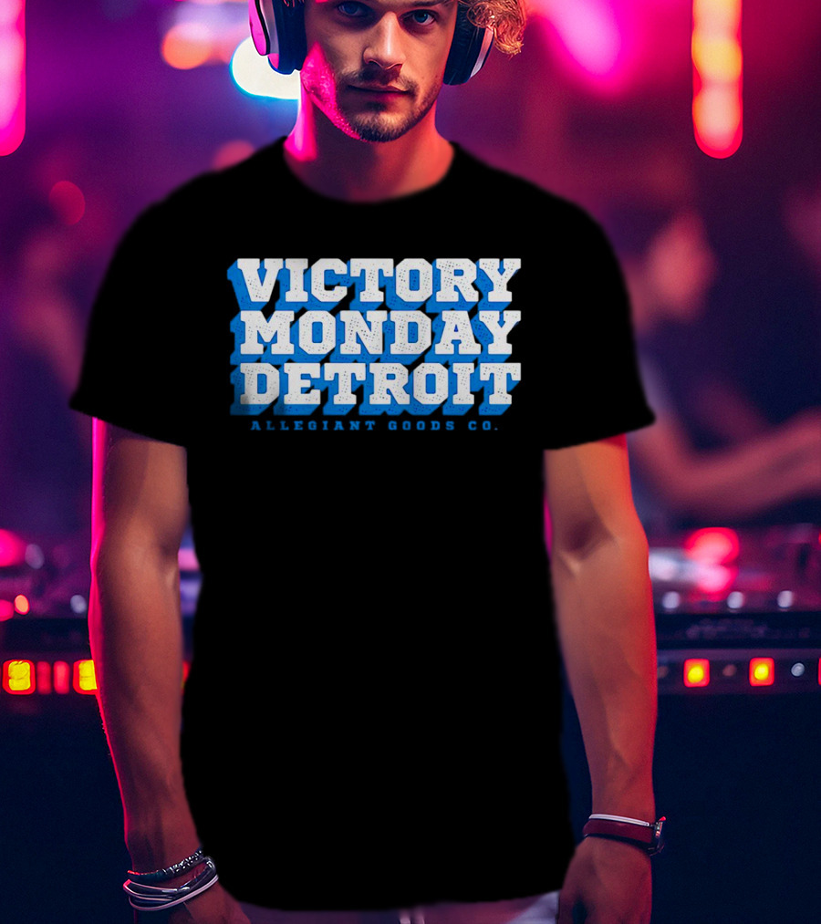 Victory Monday Detroit Allegiant Goods Co T-Shirt